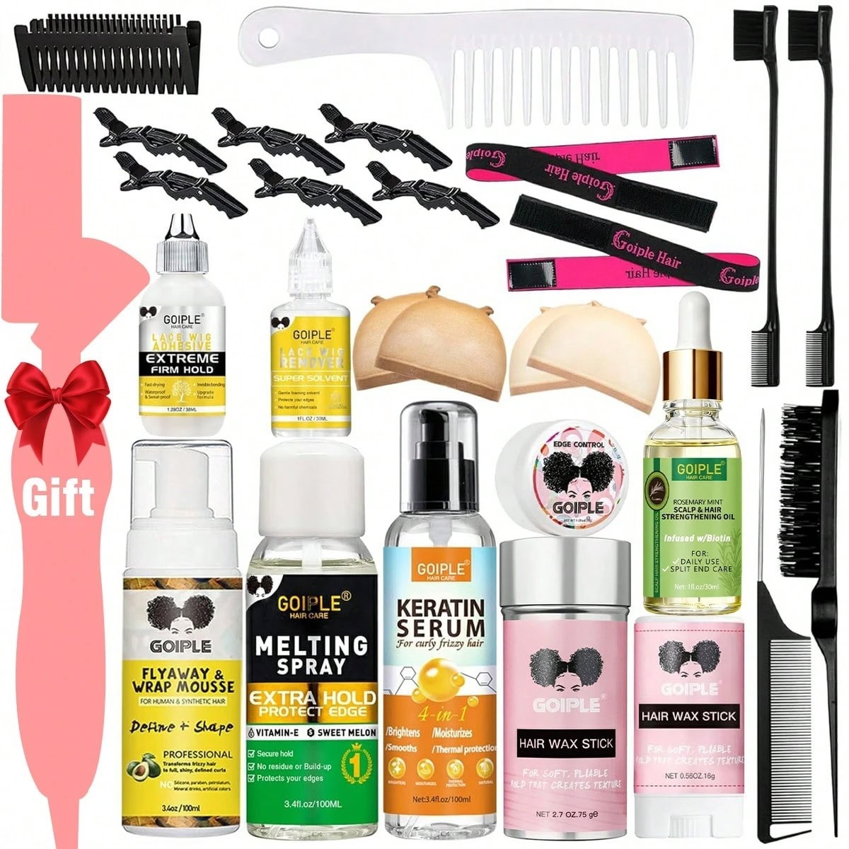 Waterproof Lace Wig Glue Kit Melting Spray Remover Band Caps