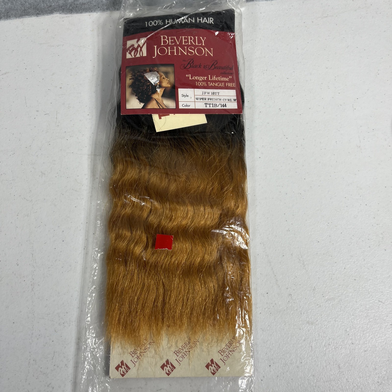 Beverly Johnson 100% Human Hair Extension Super French Curl TT1B/144 Ombre