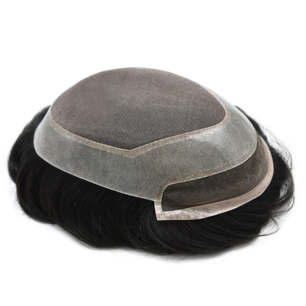 Toupee,Hair replacement,Hairpieces for men,Lace Front Fine Mono Poly Mens Wig US