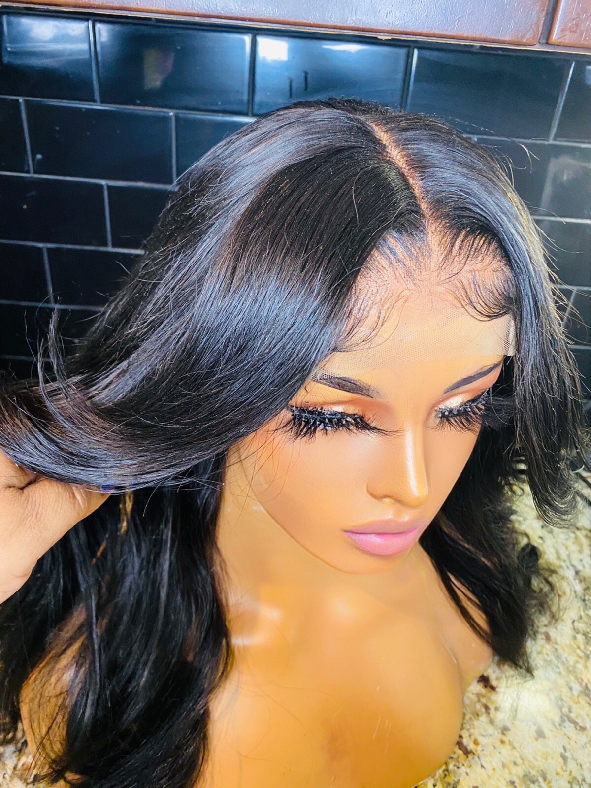 4×4 lace closure wig Glueless Pre-Plucked Fast Shipping
