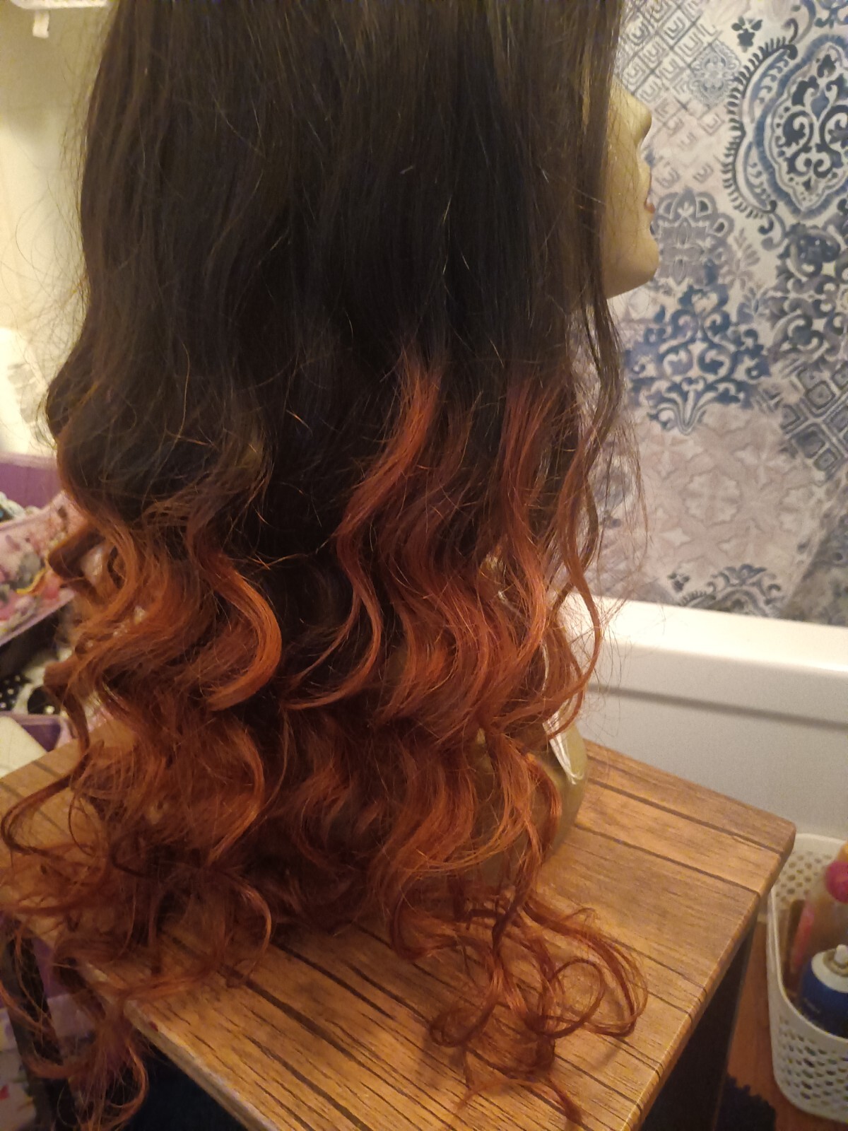 HUMAN HAIR OMBRE LACE FRONT WIG CUSTOM COLOR 250 DENSITY !!