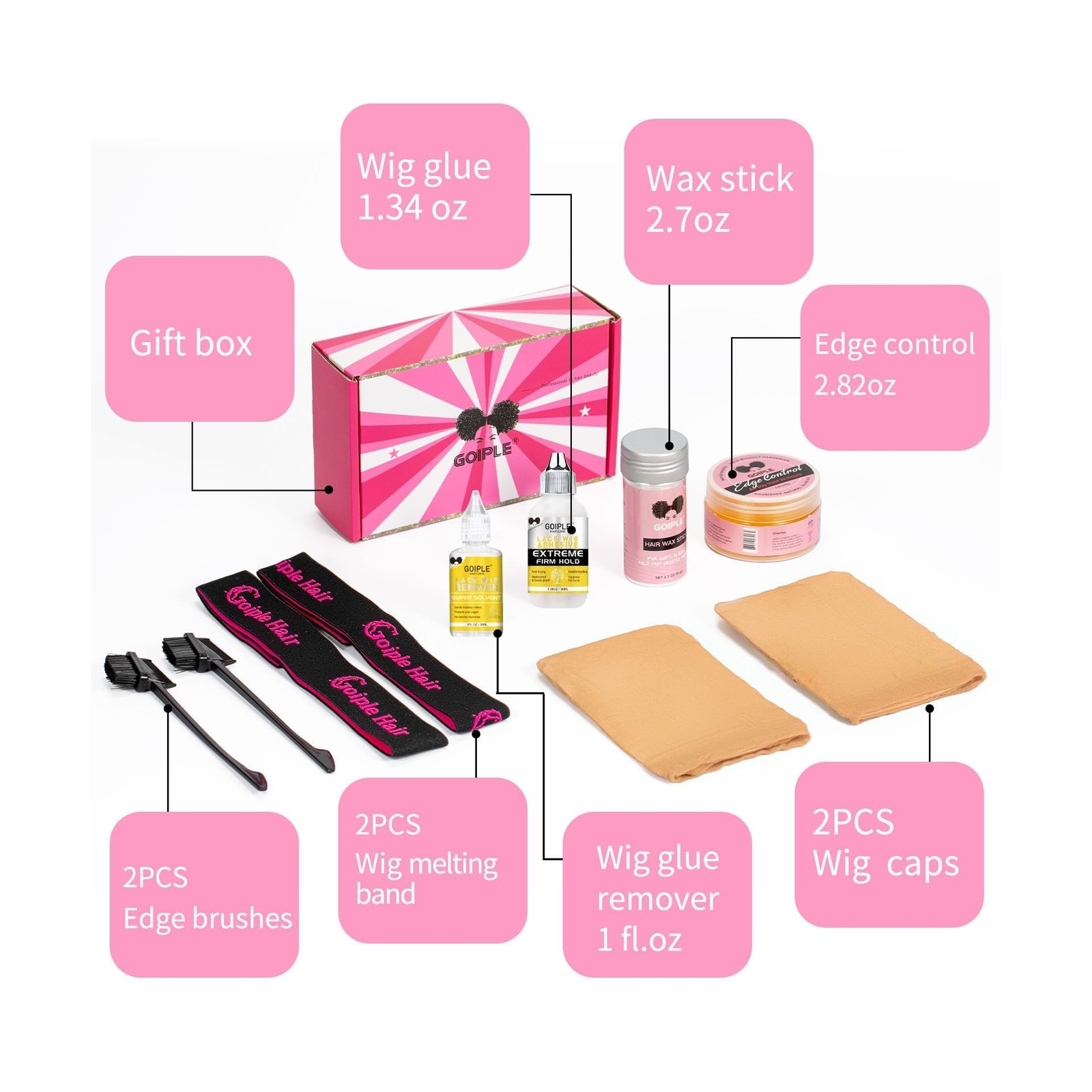 Wig Glue for Lace Front Wigs Lace Glue for Wig, Strong Hold Lace Glue for Lac…
