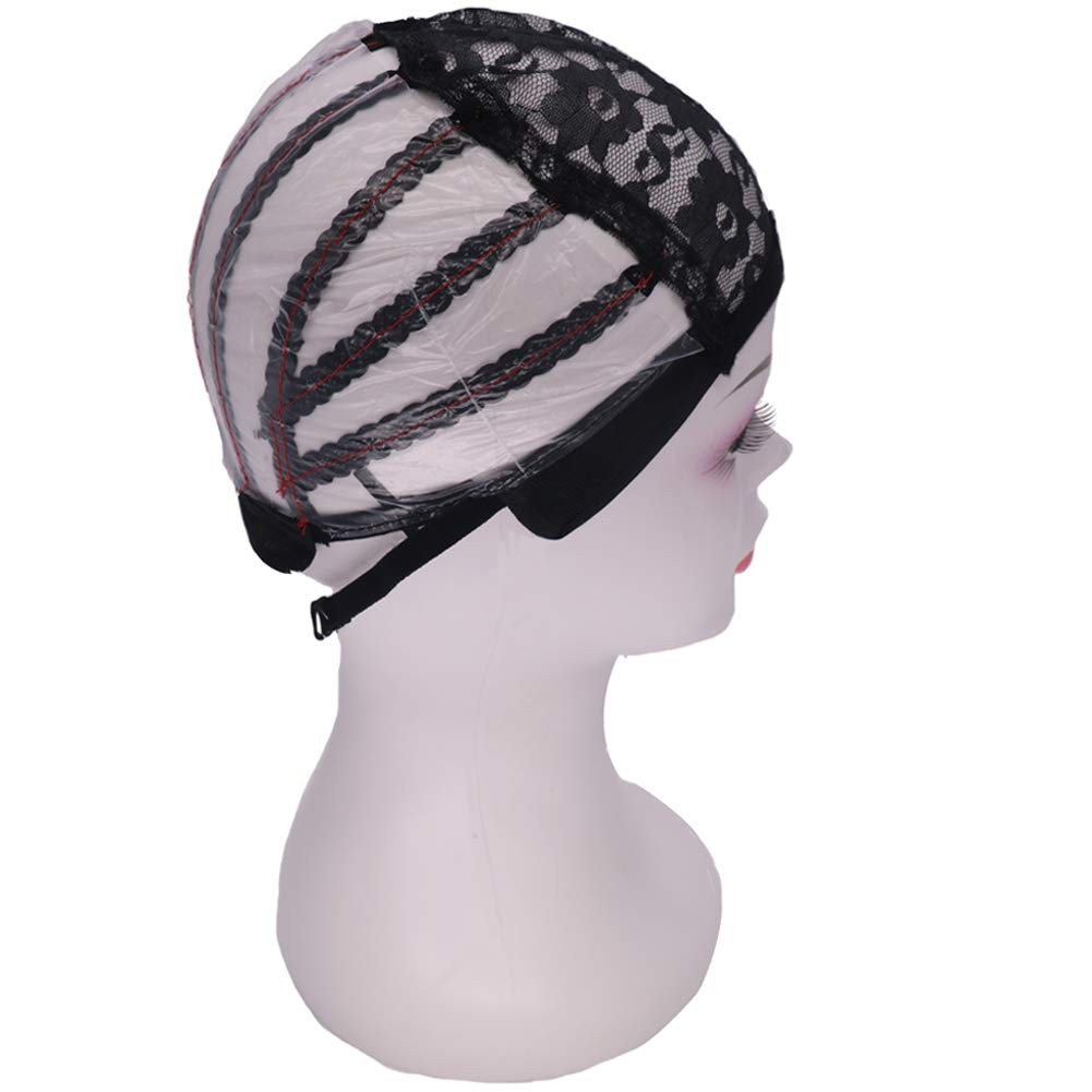 2Pcs Ventilated Wig Cap for Wig Making with Plastic Breathable Wig Cap with A…