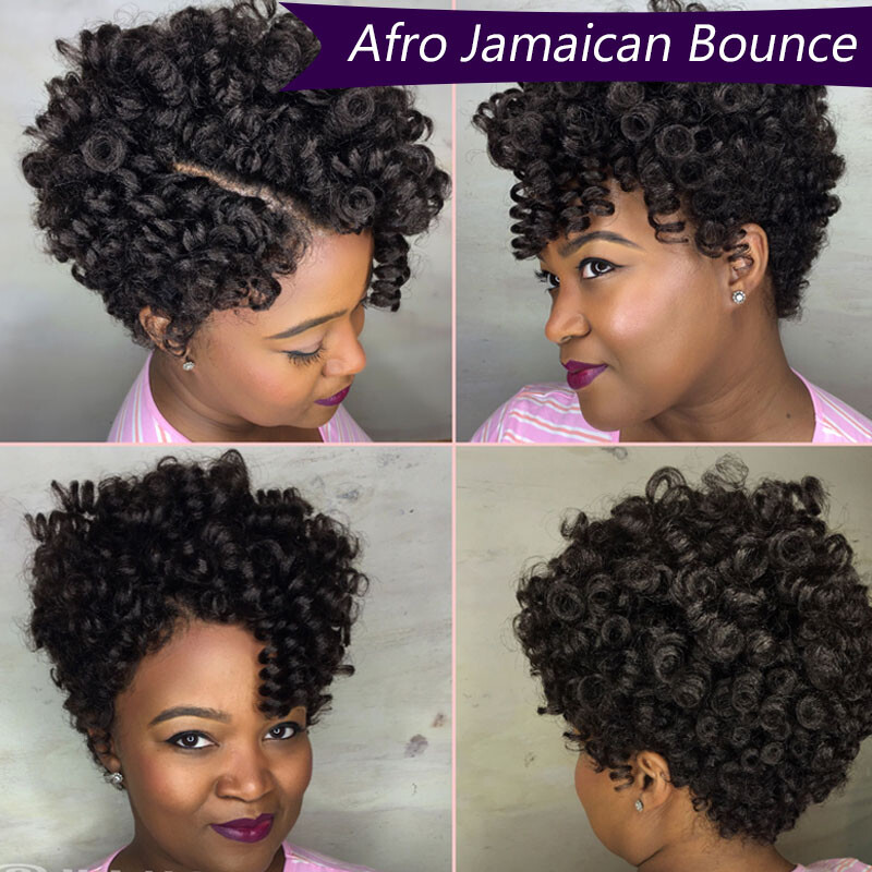 2″ Short Spring Toni Curly Hair Extensions Jumpy Wans Curl Crochet Braids Brown