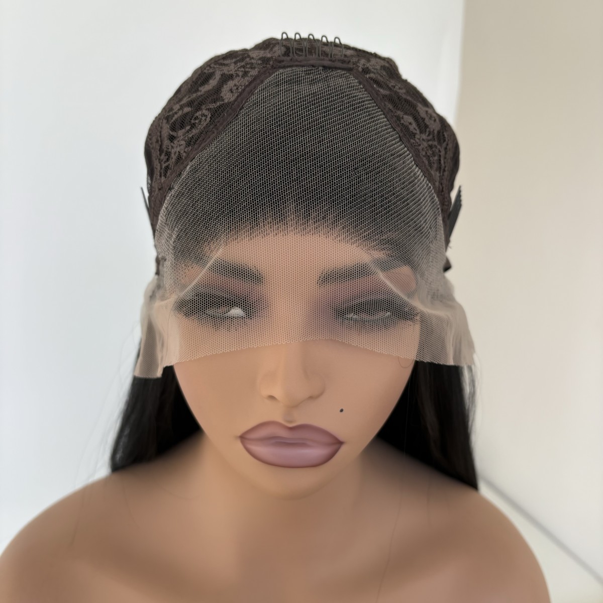 Lace Frontal Wig Long Wavy Black Women Synthetic Hair Heat Resistant