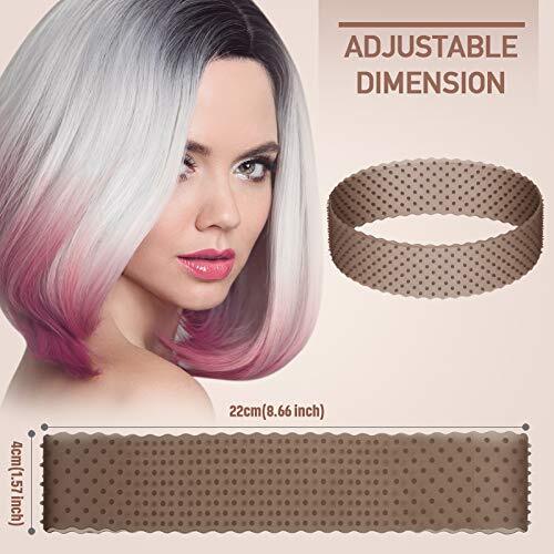2 Pcs Silicone Wig Grip Band Adjustable Wig Headband No Slip Wig Bands Holder