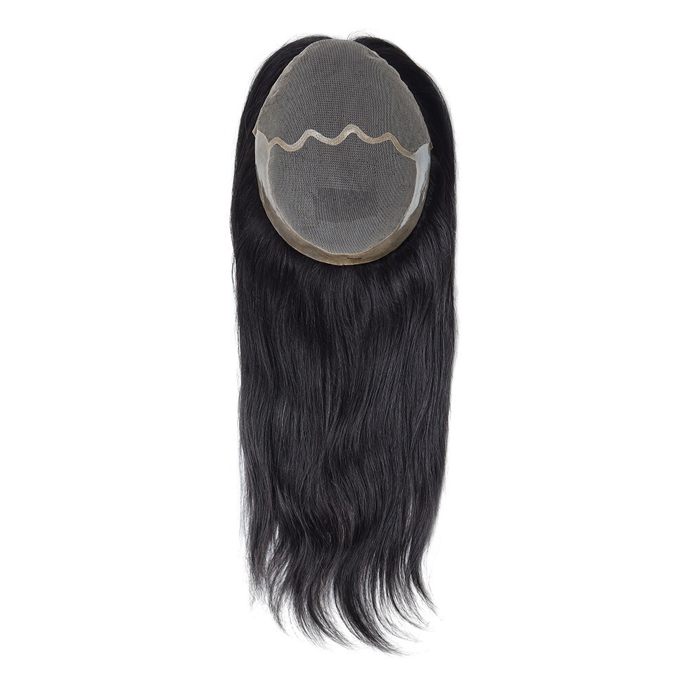 Women Topper Human Hair Toupee Straight Hair Replacement Top Pieces 8×10 16”