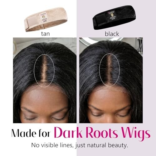 Wig Grip Band, Headband for Keeping Wigs in Place, Black, 2 Pieces
