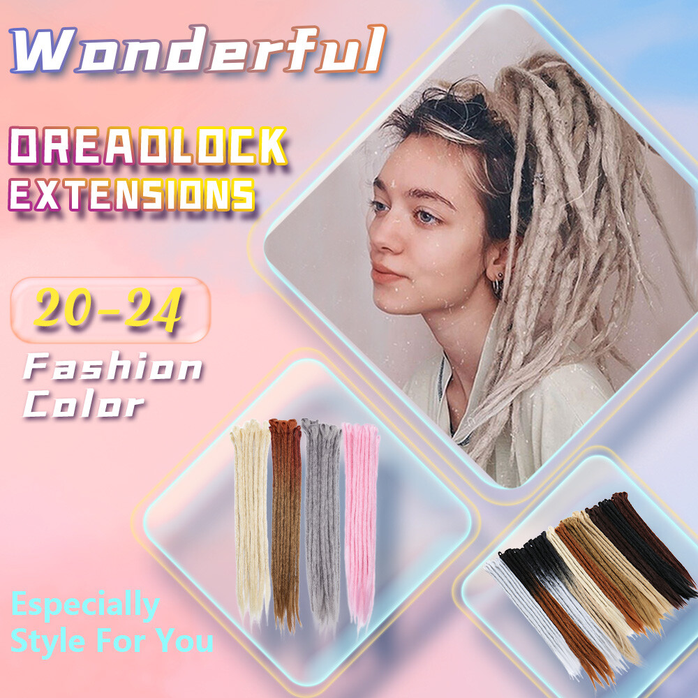 Dread Locks Crochet Braiding Dreadlock Hair Extensions Synthetic Hair Extensions