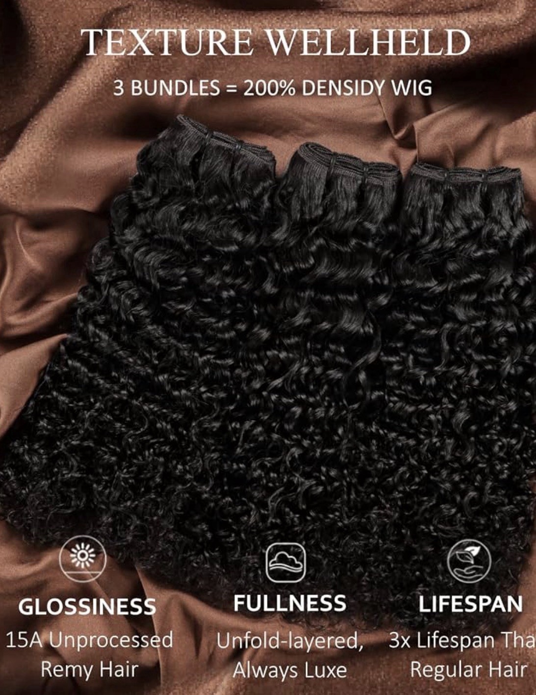 Kinky Curly Bundle 100% Human Hair 14 16 18 Inch 15A Raw Unprocessed Virgin Hair