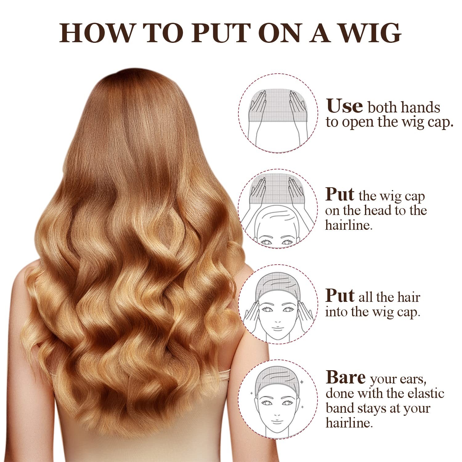MORGLES 6PCS Wig Cap Non Slip, Black Mesh Net Wig Caps for Women Men, Kids