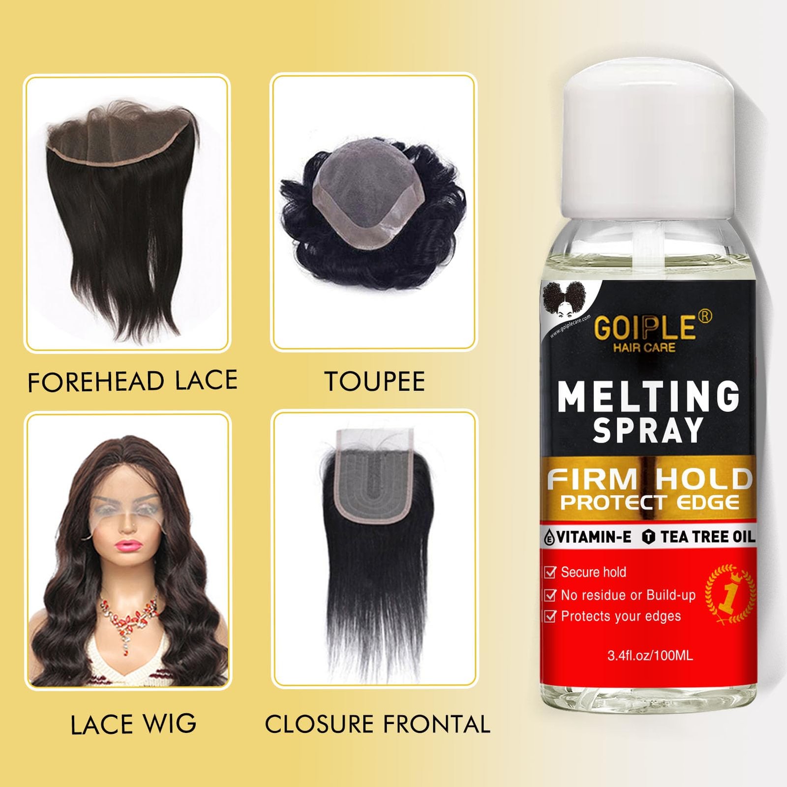 Wig Glue for Front Wigs Adhesive for Closure Wigs Extensions – Lace Melting