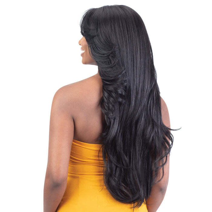 Shake-N-Go Freetress Equal Synthetic Curtain Bang HD Lace Wig – BOMBSHELL