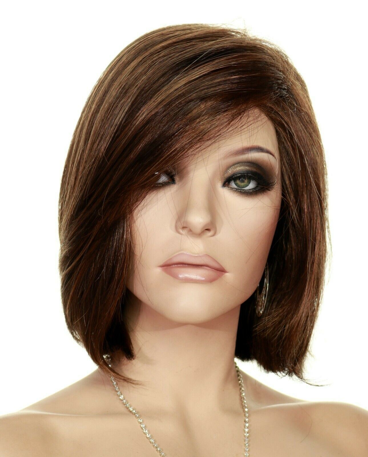 KRISTEN SMART LACE FRONT WIG RENAU COLOR FS6.30.27 TOFFEE TRUFFLE GREY BOB STYLE