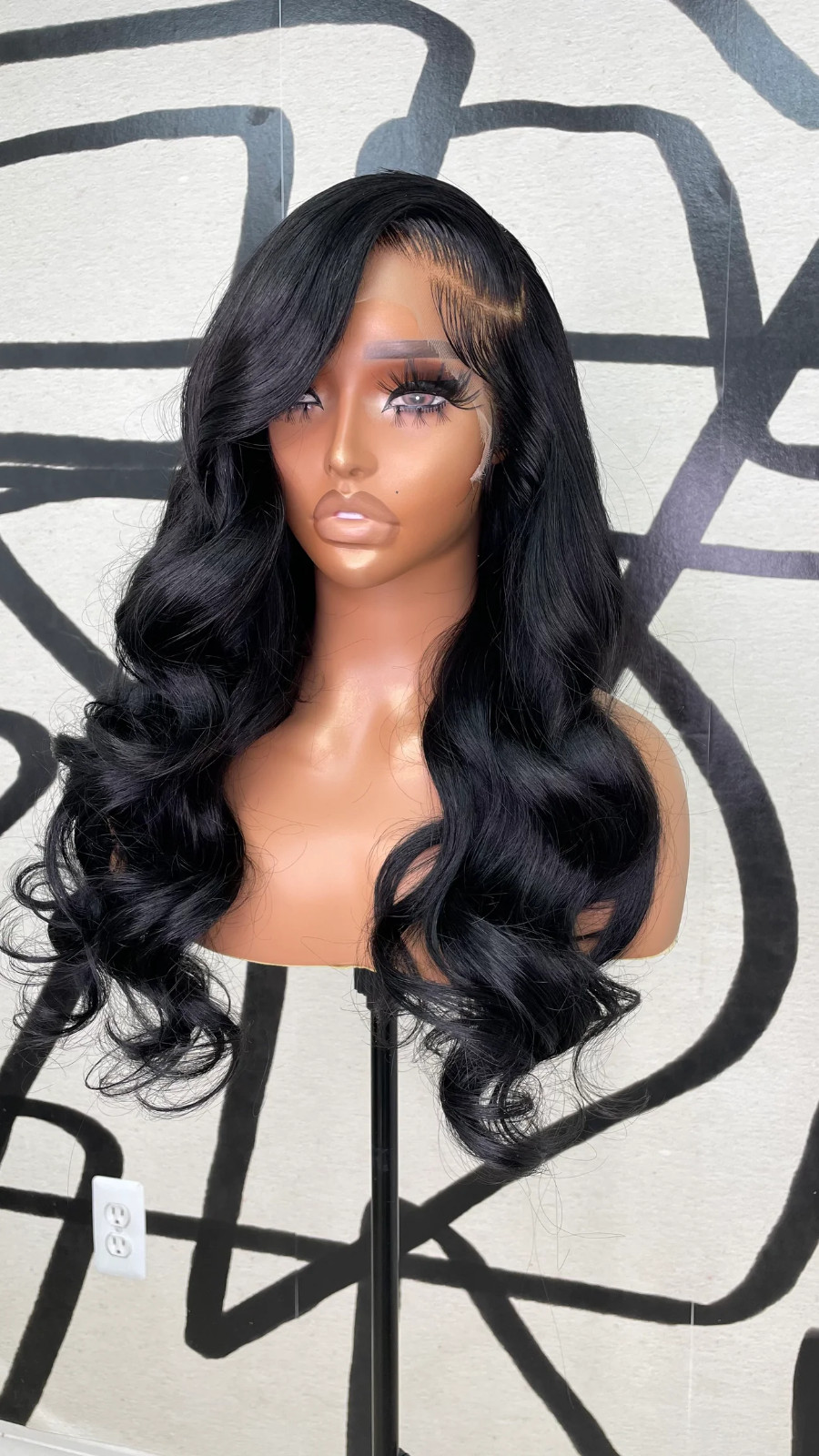 pre-plucked custom 13×4 Lacefront bodywave 200% wig 24inches ready to ship