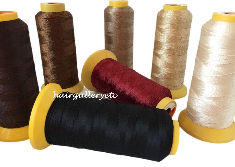 2000m JUMBO WEAVING THREAD & 3 pcs WEAVE NEEDLE FOR WEFT HAIR EXTENSIONS USA