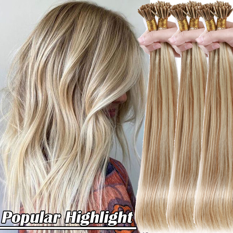 I-Tip Stick 100% Remy Human Hair Extensions Pre Bonded Keratin Fusion Thick 1G/S