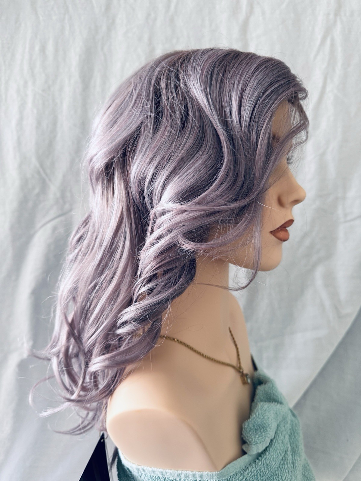 Belle Tress Allegro 18” Wig Iced Lavender Latte Stunning Violet Color!! BNWT