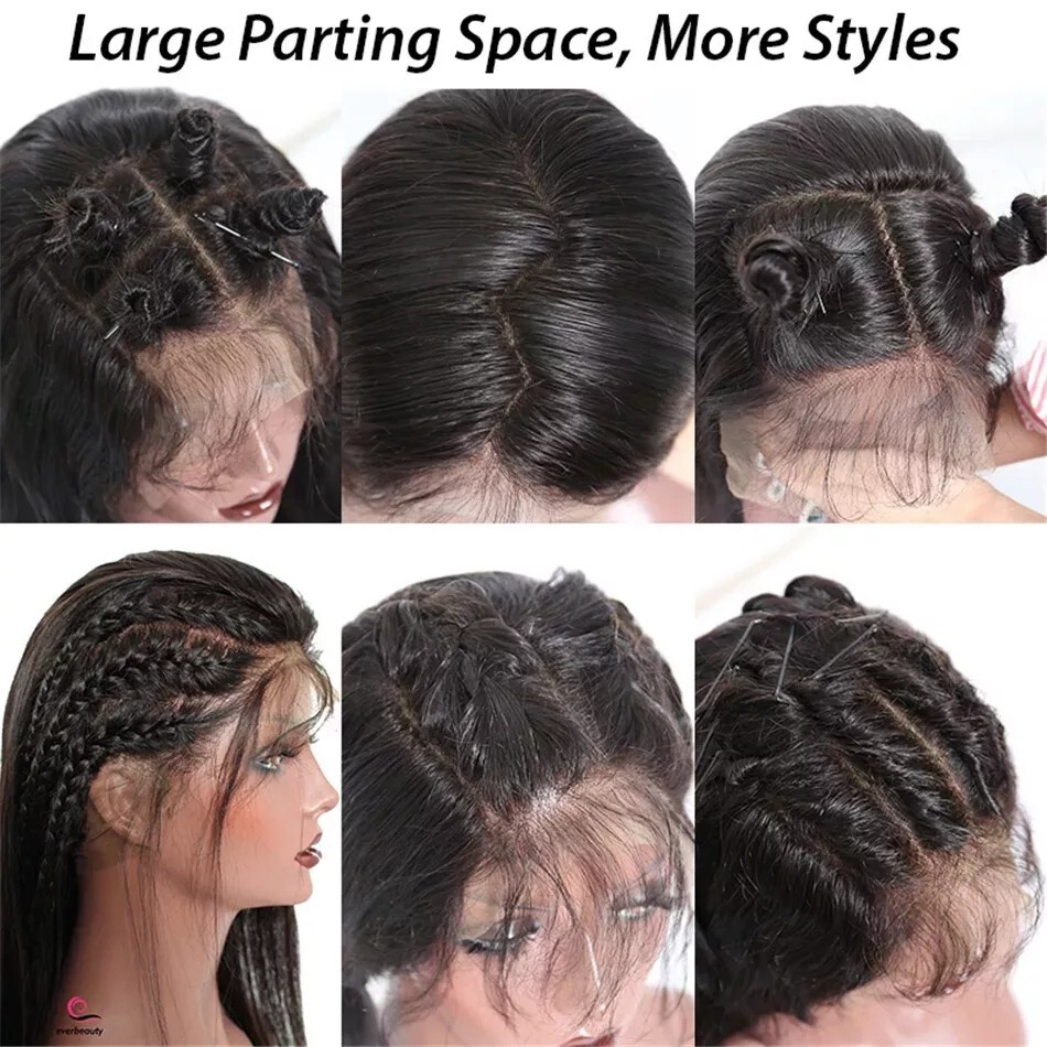 28 inch 6×4 Raw Brazilian Human Hair Transparent Lace Front Pre Plucked Knots