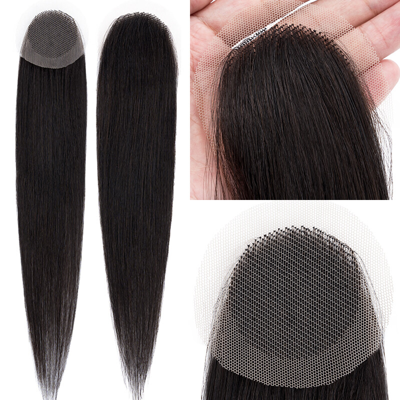 Thin Skin Hairline Bald Spot Hair Patch Frontal Hairpiece 100% Remy Human Hair