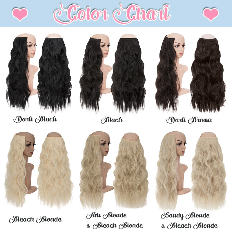 Hidden Secret Wire In Hair Extensions Invisible Head Band Natural Ring Hairpiece