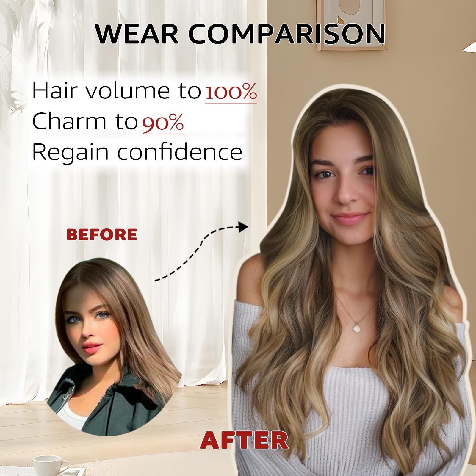 Safireny Wire Hair Extensions Real Human Hair 16 Inch Chocolate Brown To Dark