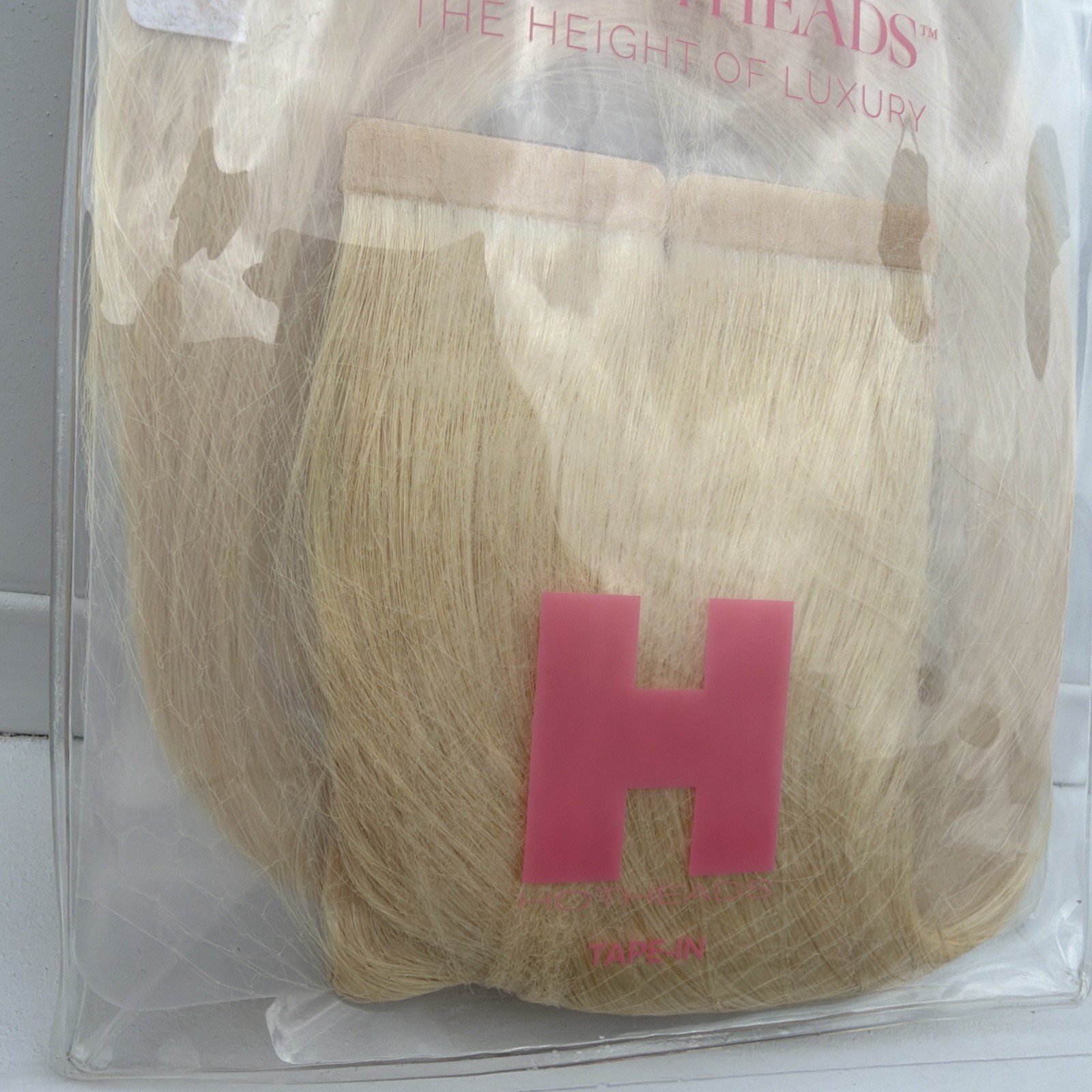 Hotheads Tape In Extensions LUSH Originals 16” 20 Pieces Topaz #60C Blonde NEW