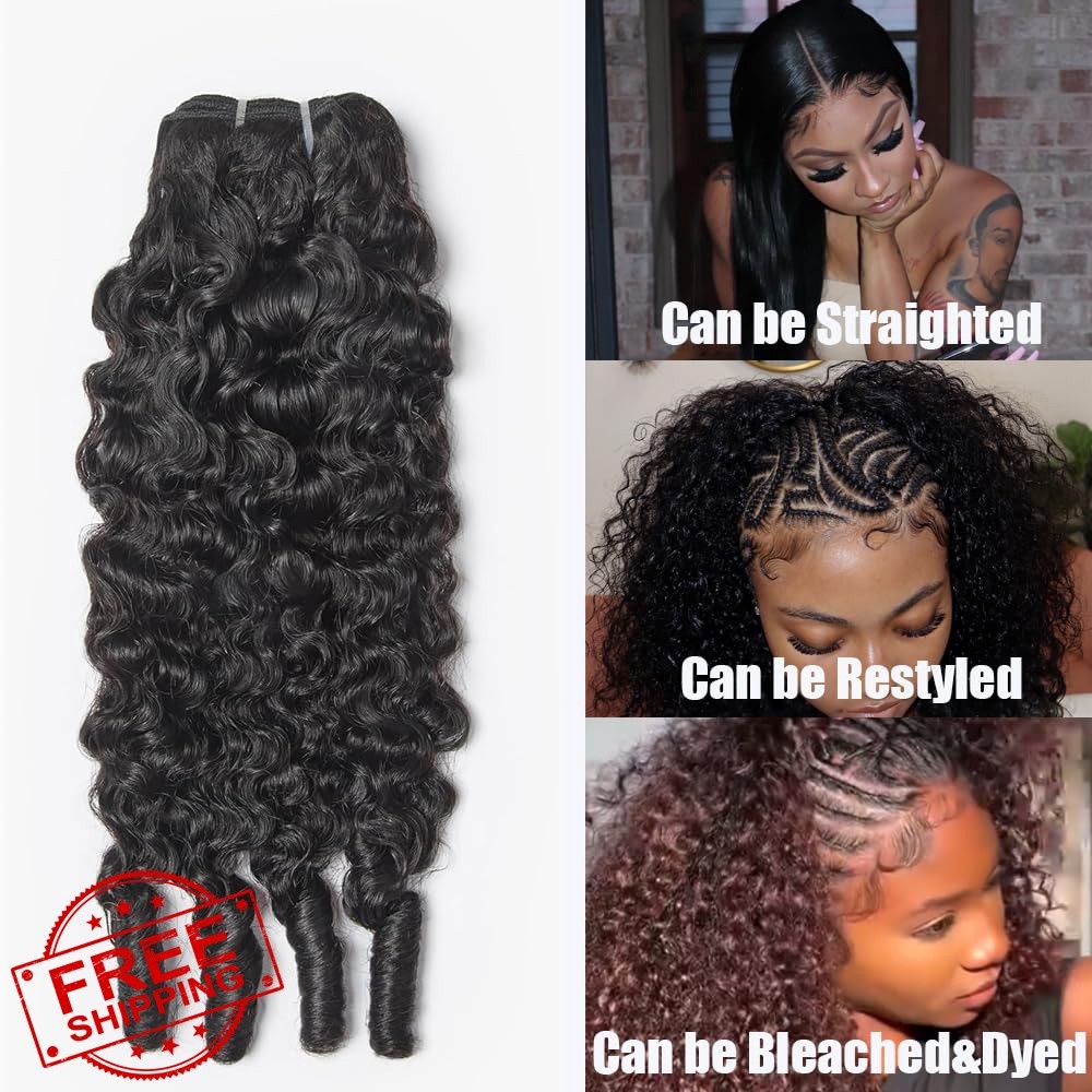 TryRich 3 Bundles 16-20″ Burmese Curly Natural Black