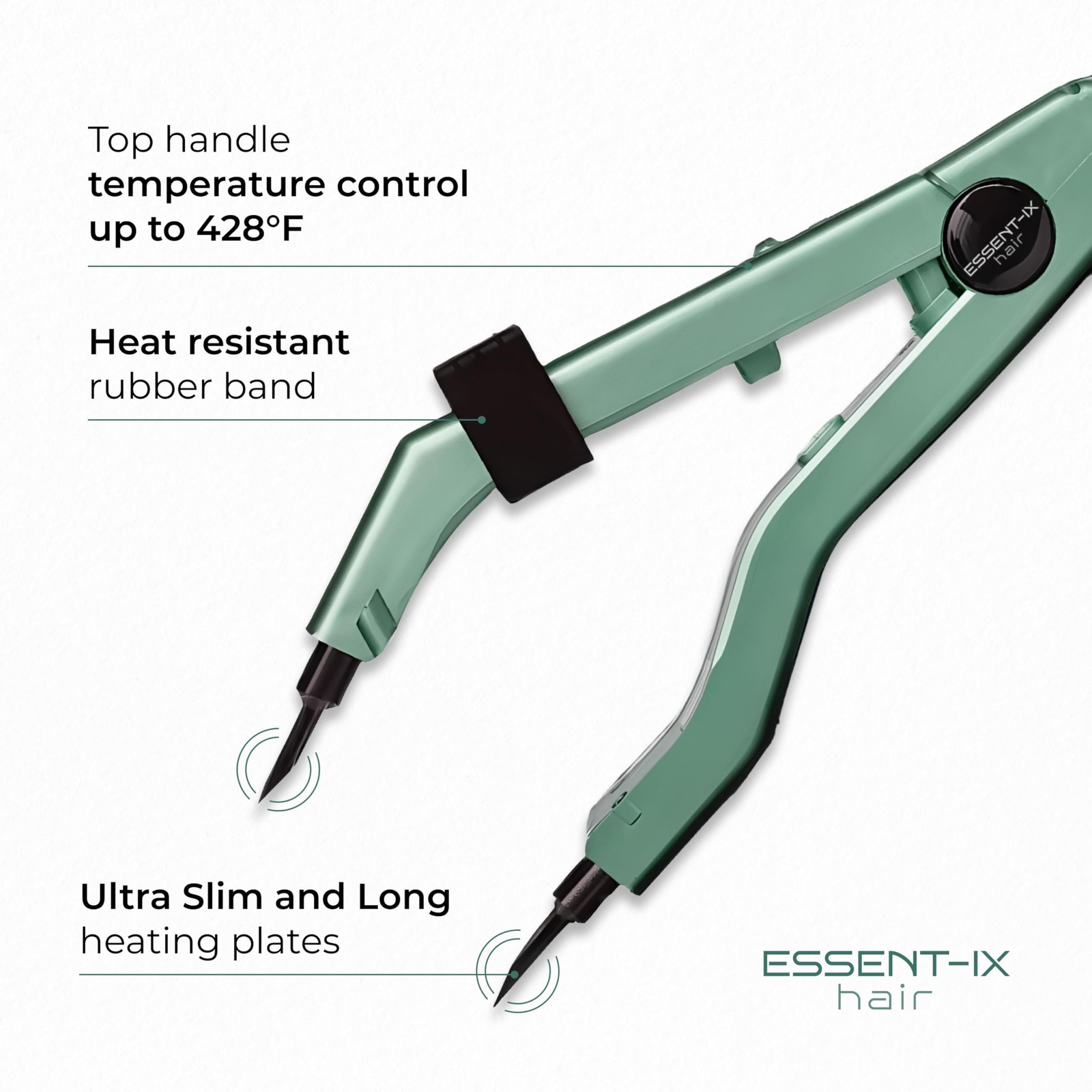 Professional Keratin Fusion Tool for Hair Extensions – Slim Long Heating Plat…