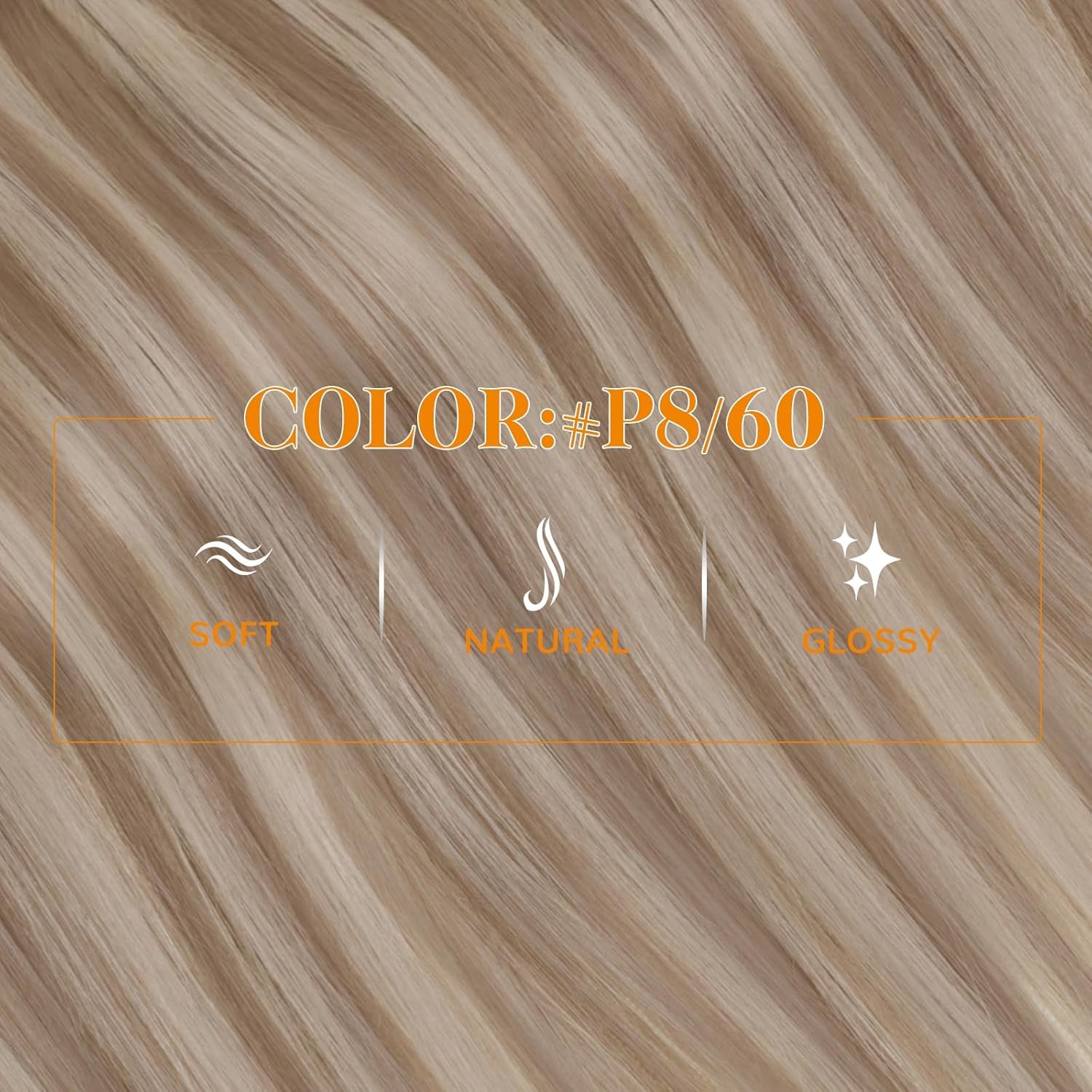 Easyouth PONYTAIL 14in Light Brown Highlights Blonde Hair Extensions – PY_P8-60