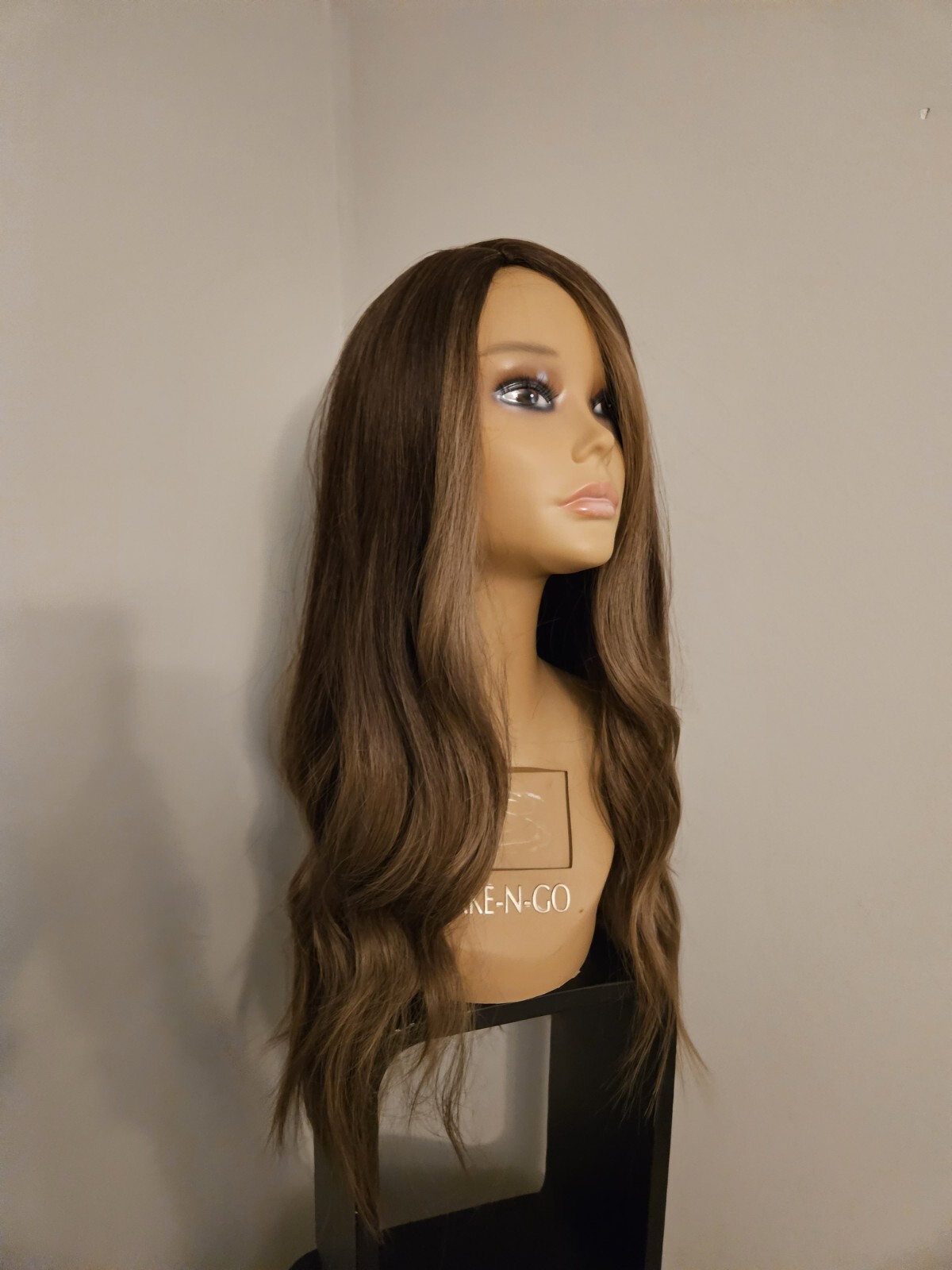 SUPER NATURAL LOOK WAVY MIXED BROWN WOMEN’S WIG Lace Front