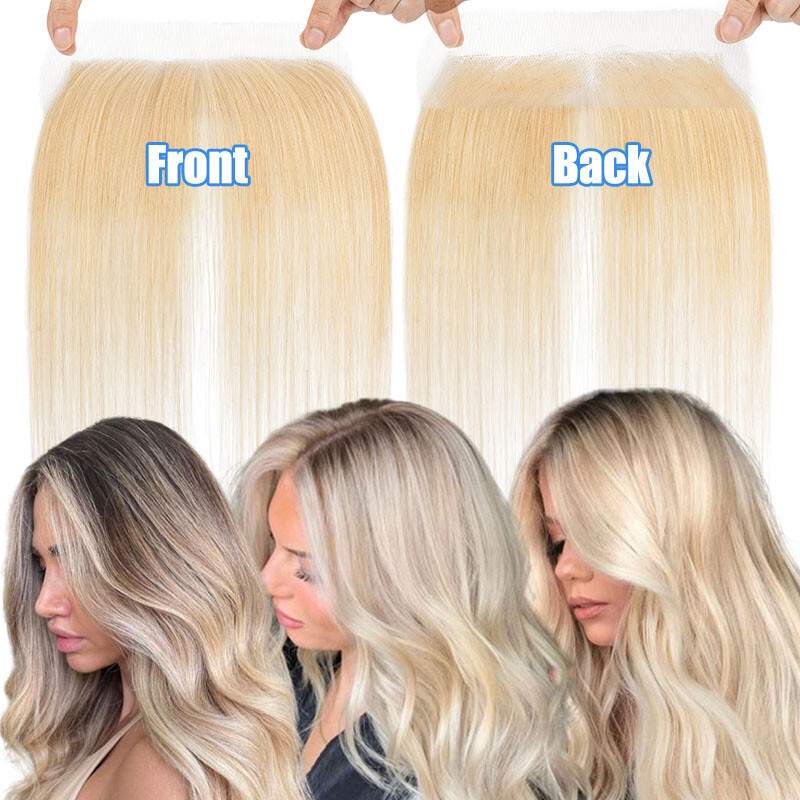 Front Hairline Full Lace Cover-up Hairpiece Remy Human Hair Patch Topper Toupee