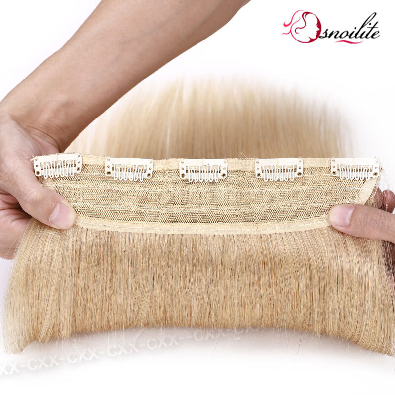 Thick Long Ombre One Piece 3/4 Full Head Clip In HUMAN REAL REMY Hair Extensions
