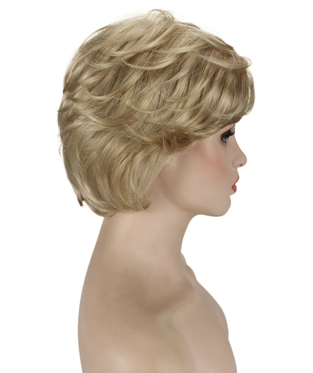 Lana – Straight Kanekalon Synthetic Fiber Full Wig, 3.25 – 6.5 in, Light Blonde