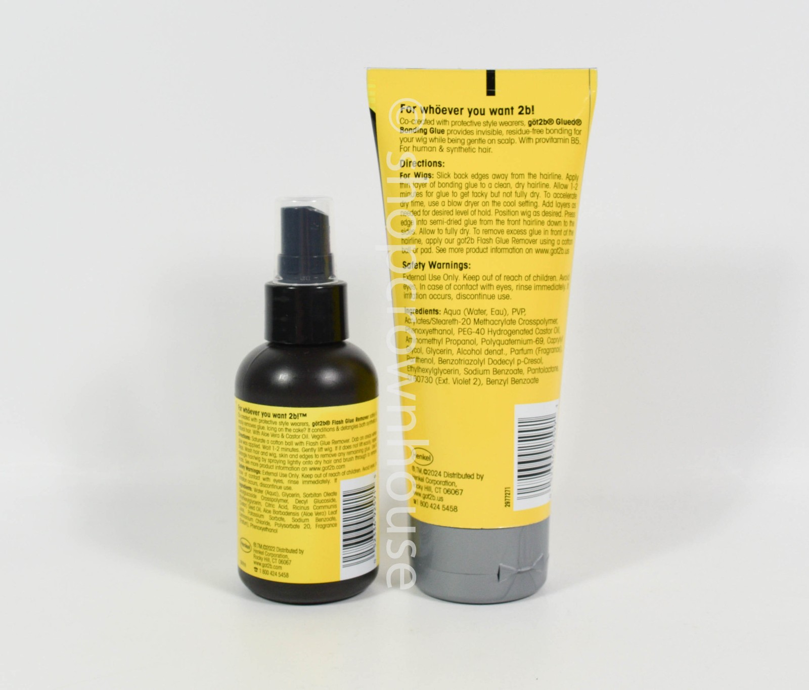 Lot got2b Wig Bonding Glue 6 Oz. + (un)glued Flash Glue Remover 4 Oz.