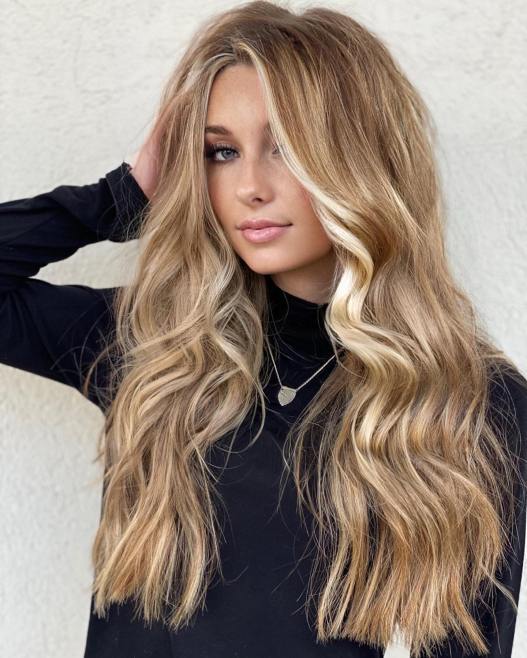 Balayage Wave Ash Brown Blonde Highlight Lace Front Wigs 13×4 Remy Human Hair