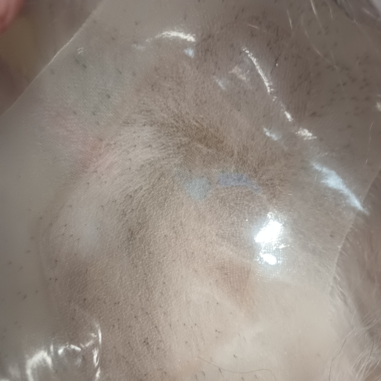 Mens Toupee Hairpiece Skin PU Around Hair Replacement Wigs Gray HH 7×10.5