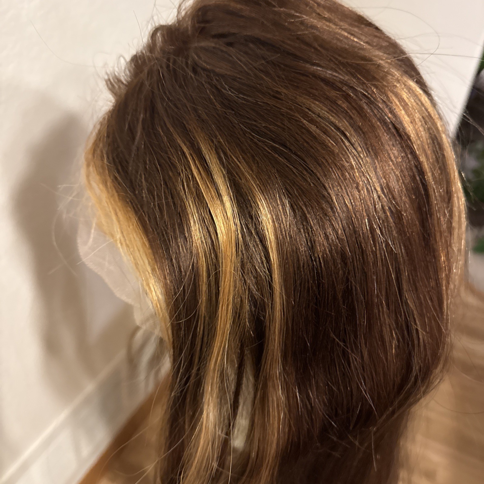 611 Human Blend 26” Brown With Blonde Highlights Very Soft 13×6 Lace