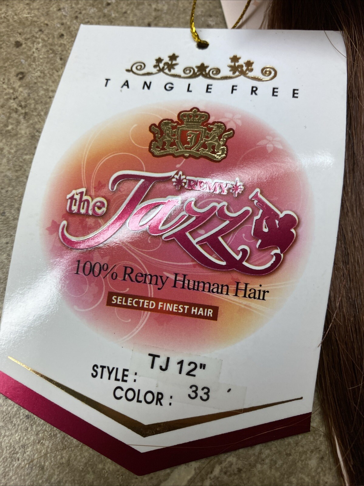 Jazz Remy 12” Color 33 Red 100% Human Hair Yaky WEAVE Tangle Free