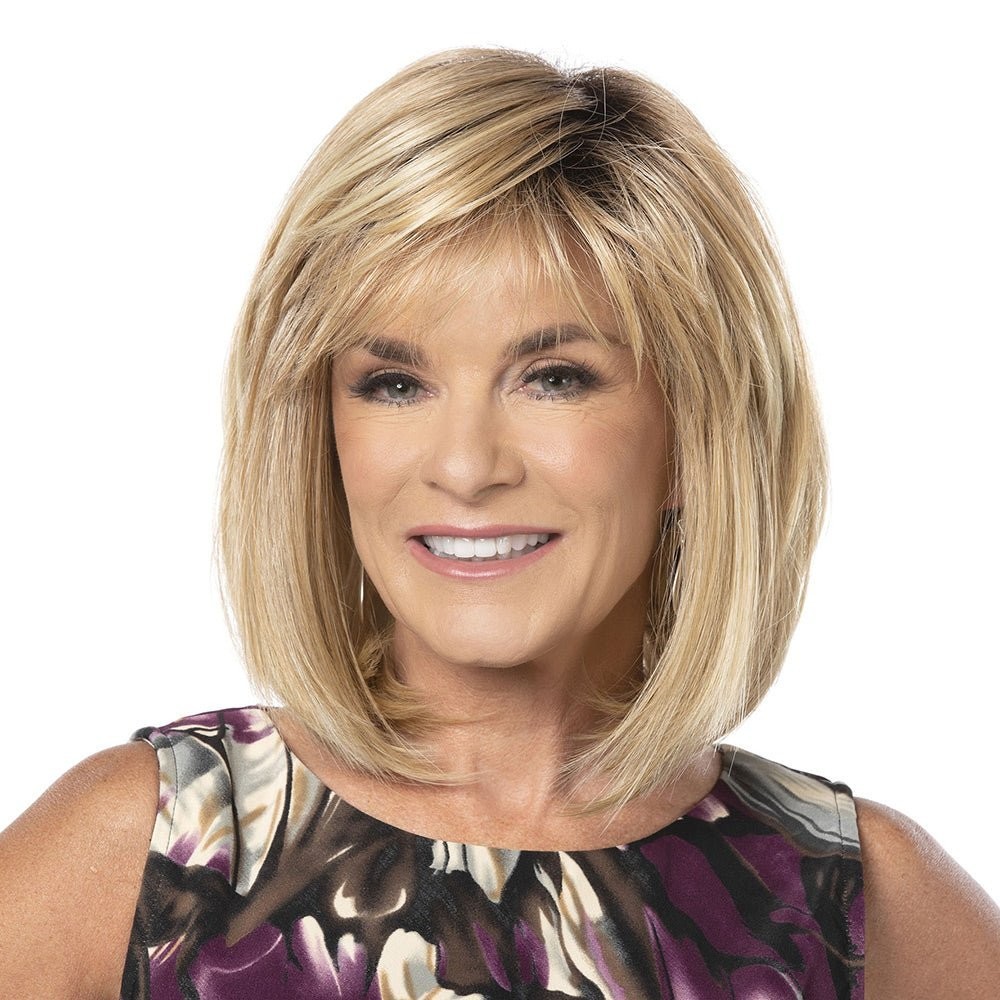 Toni Brattin Whisper Wig Brown Blonde – Razor Cut Bob Collar Length