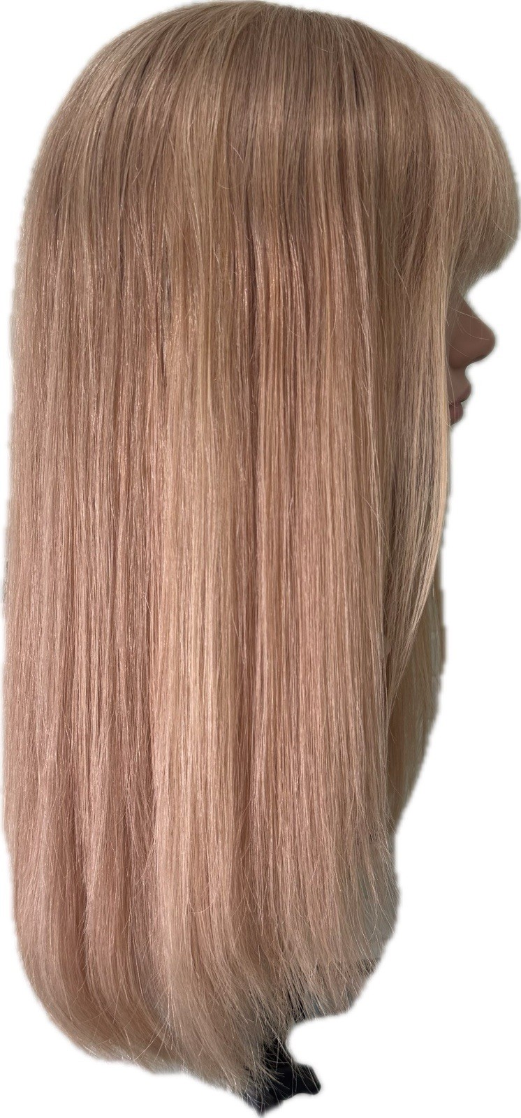 Louis Ferre 100% Human Hair Wig Monofilament Top Mono Long Blonde 18″