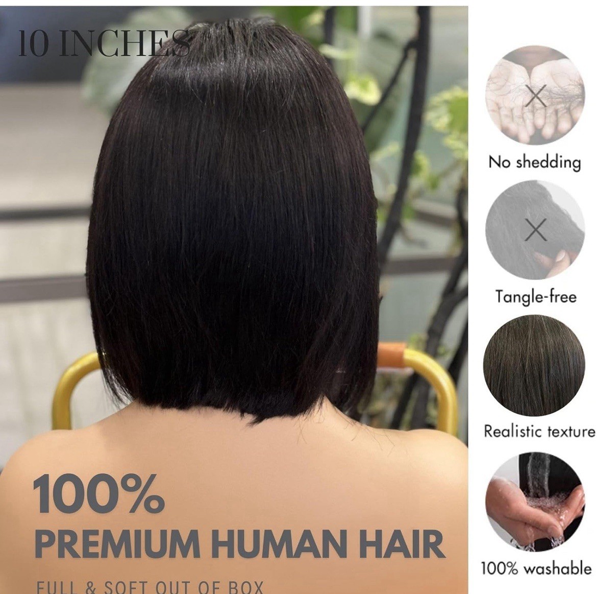 Bob Wig Human Hair Pre-Bleached Knots Straight 13×4 Lace Front Wigs for Women