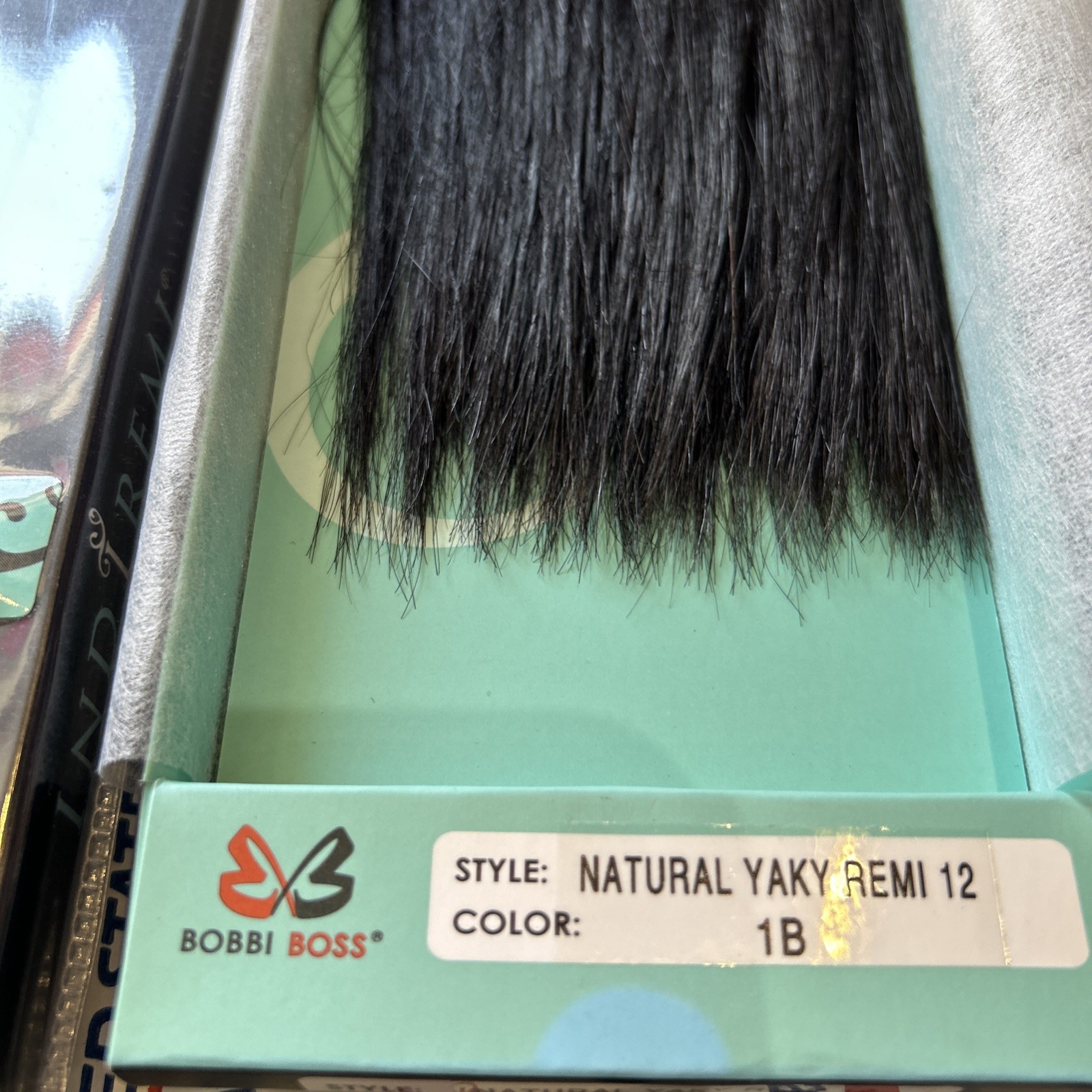 indi remi hair bobbi boss hair extensions Natural Yaki 12” Inches Color #1B