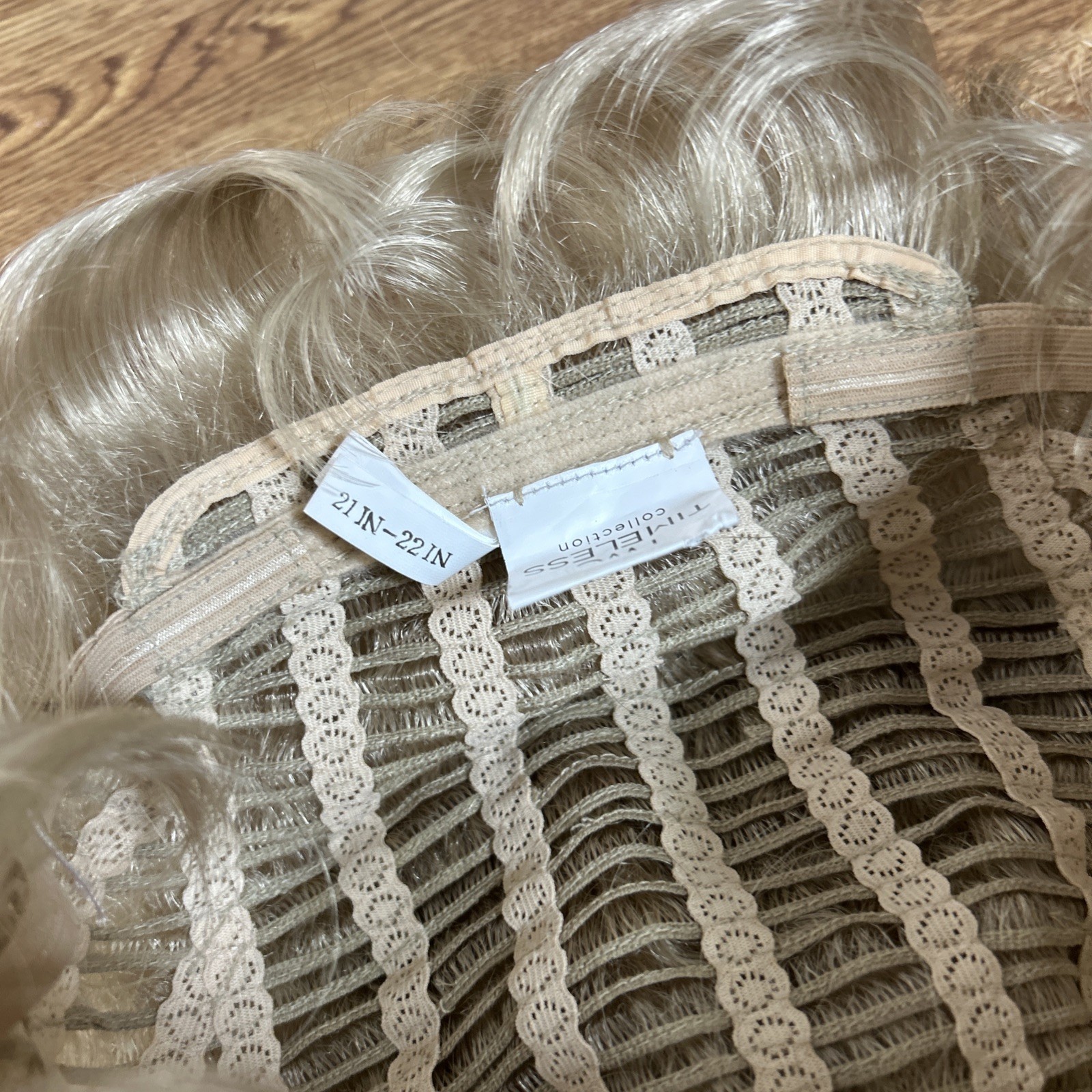 Synthetic wig golden blonde Pixie 21in-22in. Timeless Collection EUC