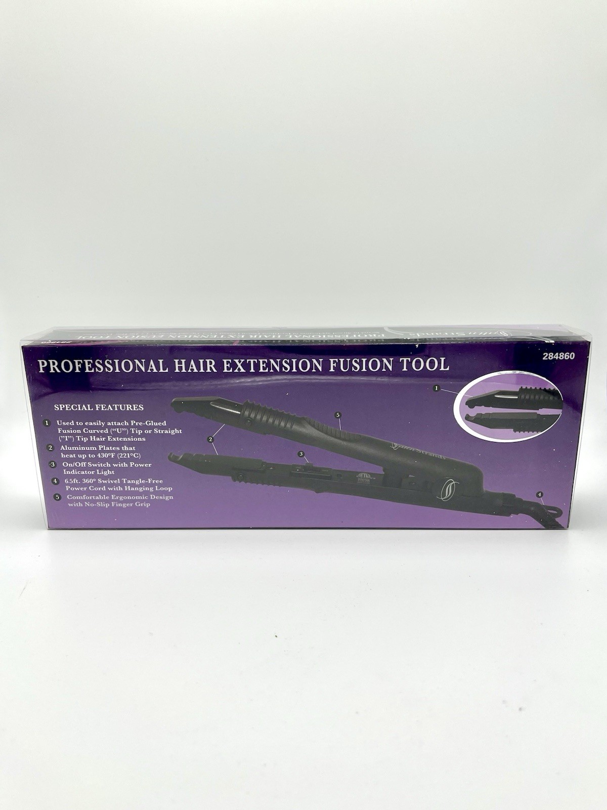 Satin Strands Professional Hair Extension Fusion Tool Heat Iron New In Box