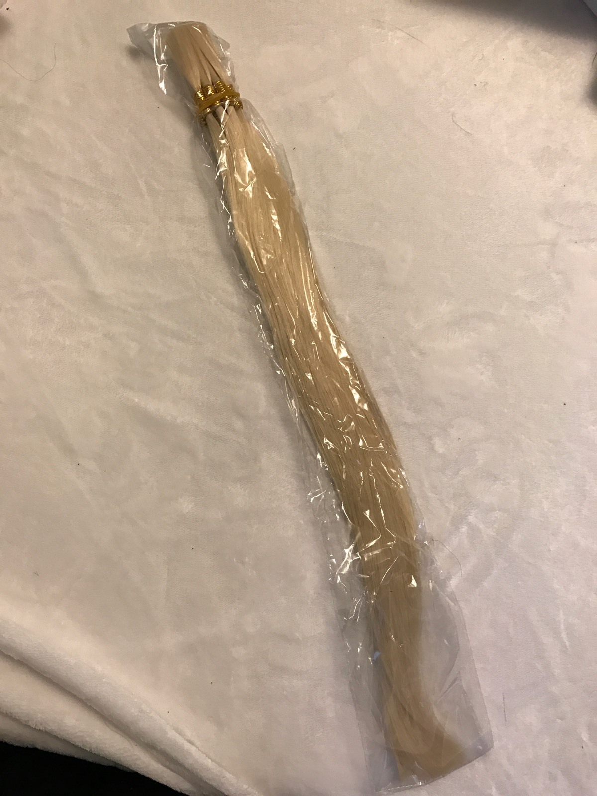 Blonde Synthetic Bulk Hair 20 inches 100g For Wigs and Hair Extensions