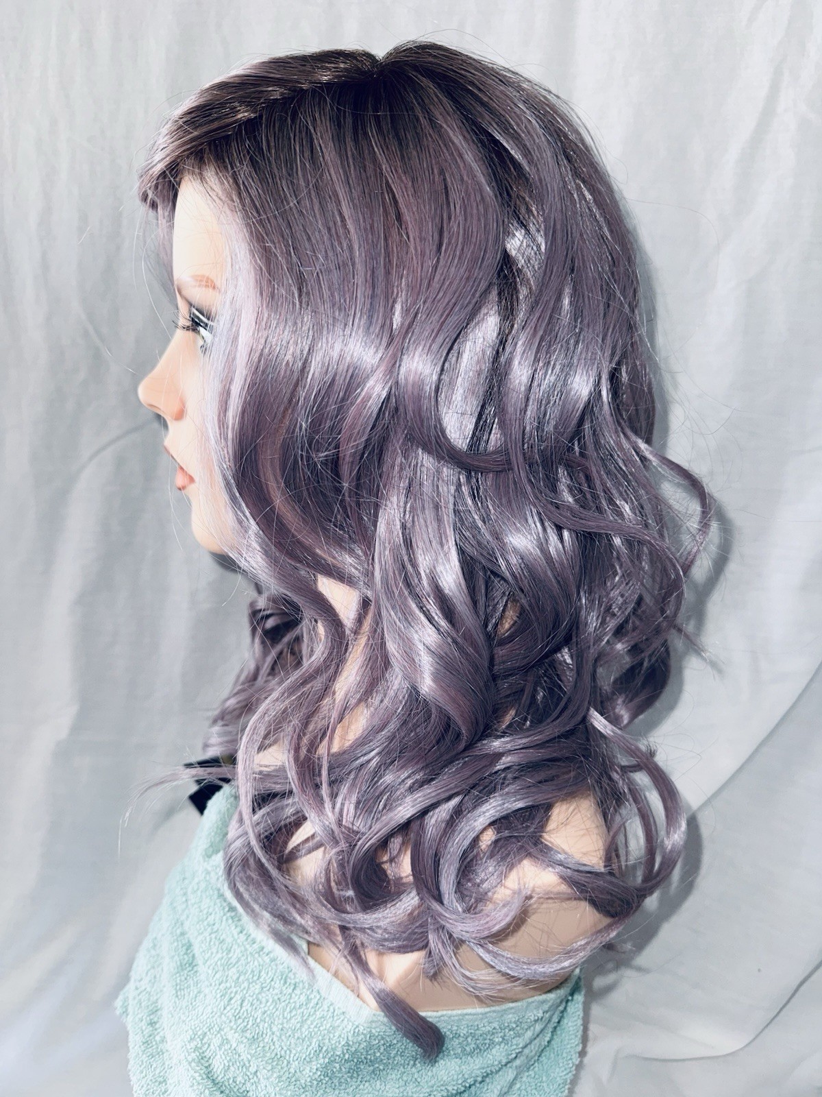 Belle Tress Allegro 18” Wig Iced Lavender Latte Stunning Violet Color!! BNWT