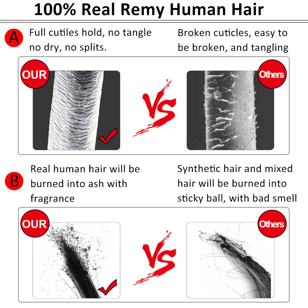 Thick Fringe Bangs 100% Remy Human Hair Extensions Clip In Hairpiece Topper Thin