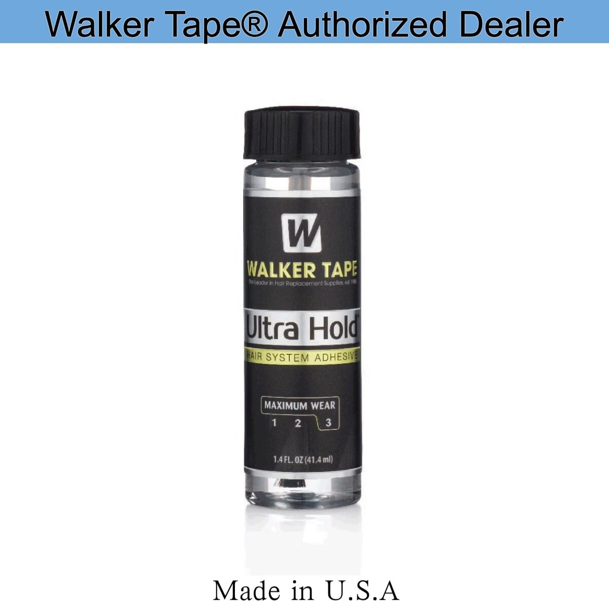 Walker Ultra Hold Glue, Wig Glue Adhesive for Securing Hair Extensions, 1.4oz