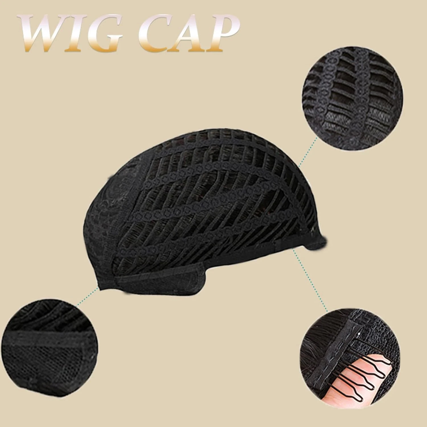 Short Curly Wig for Black Women Black Brown Highlight – Natural Afro Curls with
